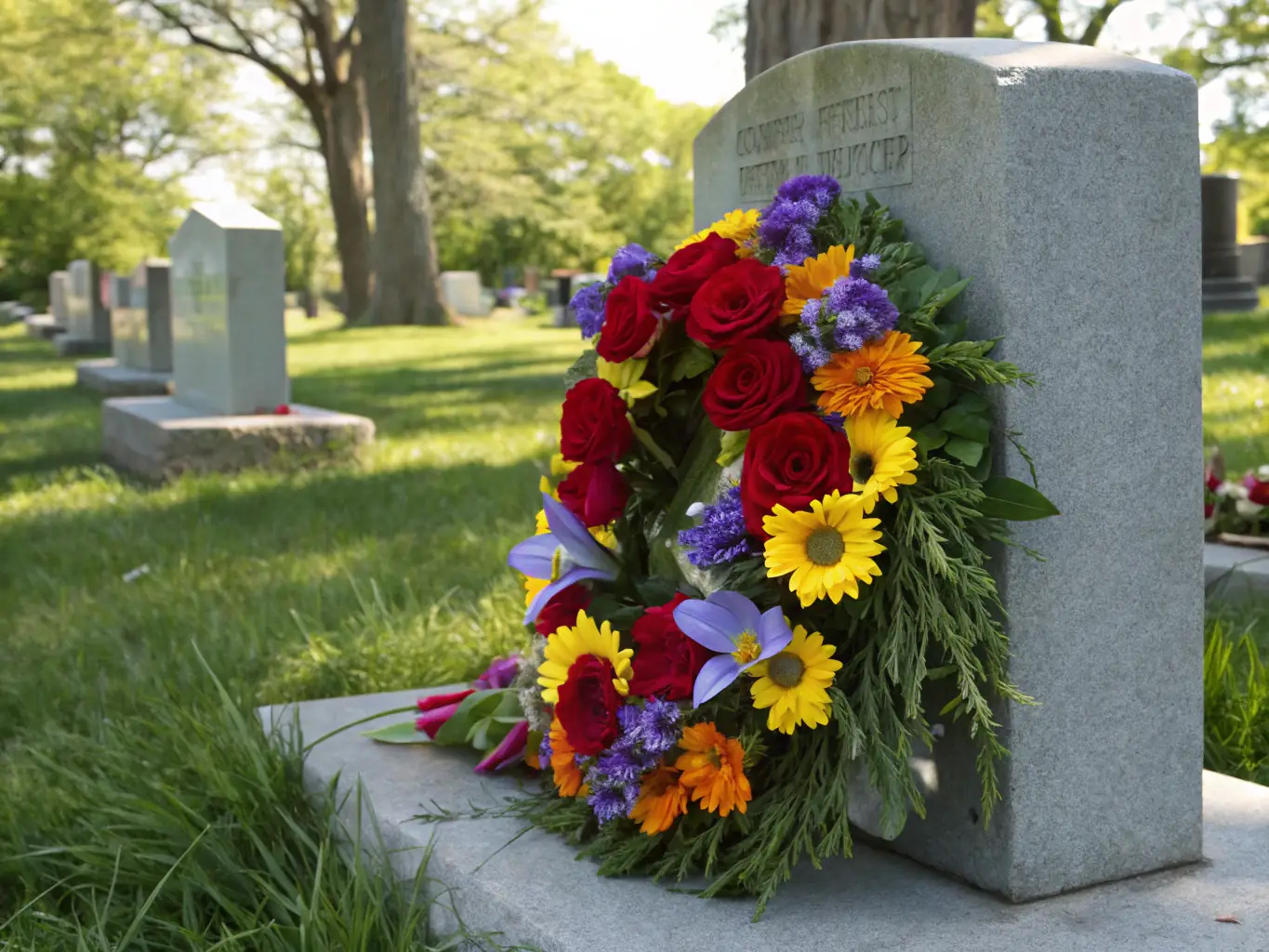 A close-up image capturing the delicate details of a funerary sculpture within the Pénitents Noirs cemetery, emphasizing the artistic expression and emotional depth conveyed through the artwork.